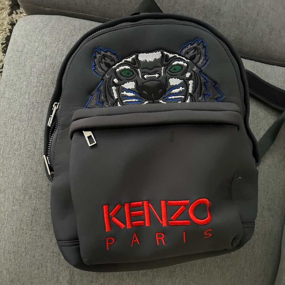 Kenzo  book bag Paris  gray